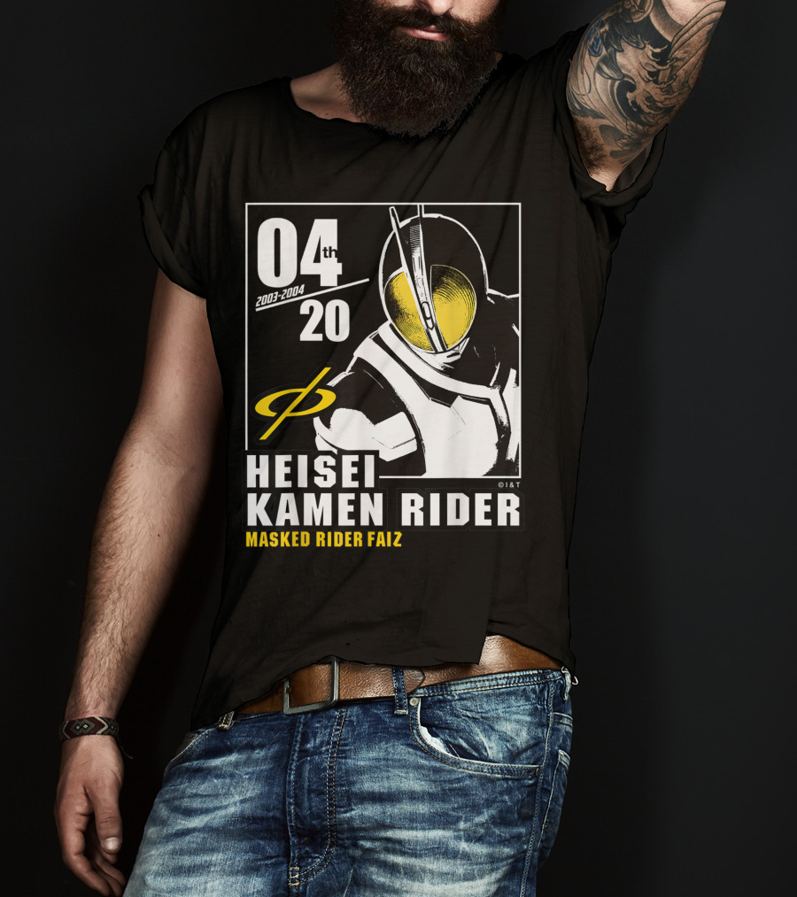 04 2003-2004 Heisei Kamen Rider Masked Rider Faiz T-Shirt