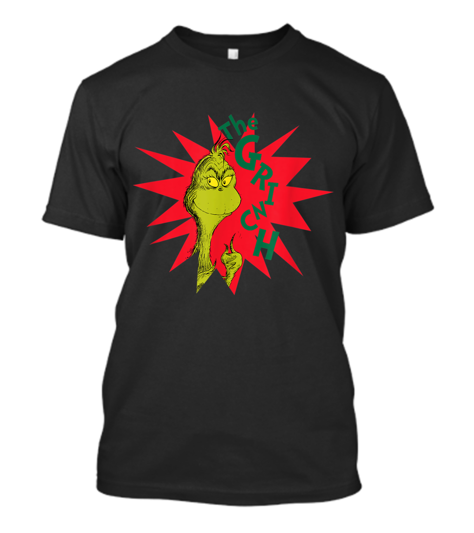 The Grinch Burst Dr. Seuss Starburst T-Shirt