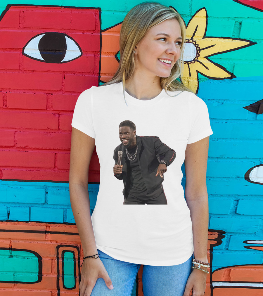 Kevin Hart Stand-Up Comedy Performance With Microphone T-Shirt
