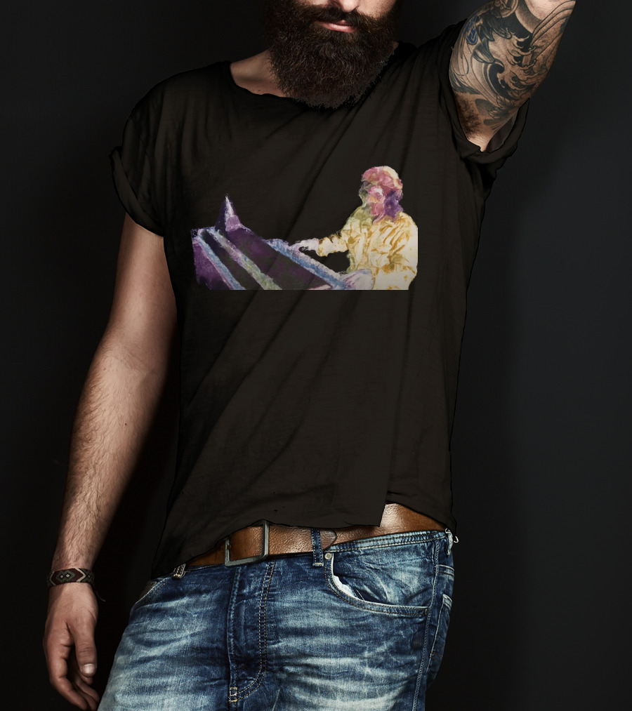 Get High Psychedelic Piano Player T-Shirt