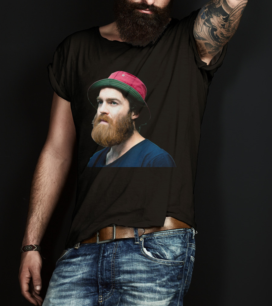 Chet Faker 2 Red And Green Bucket Hat Beard T-Shirt