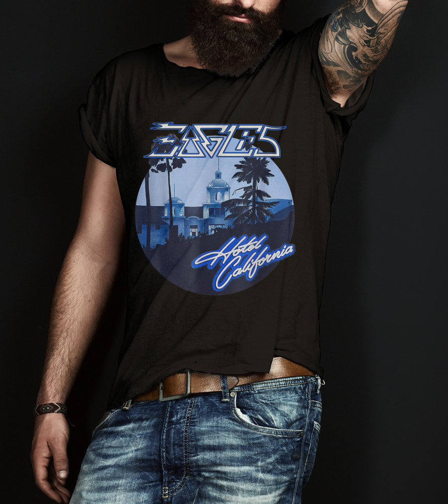 Eagles Hotel California Retro Vintage Band Music T-Shirt