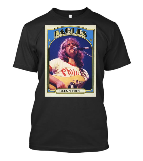 Eagles Glenn Frey Vintage Phillies Tee Card T-Shirt