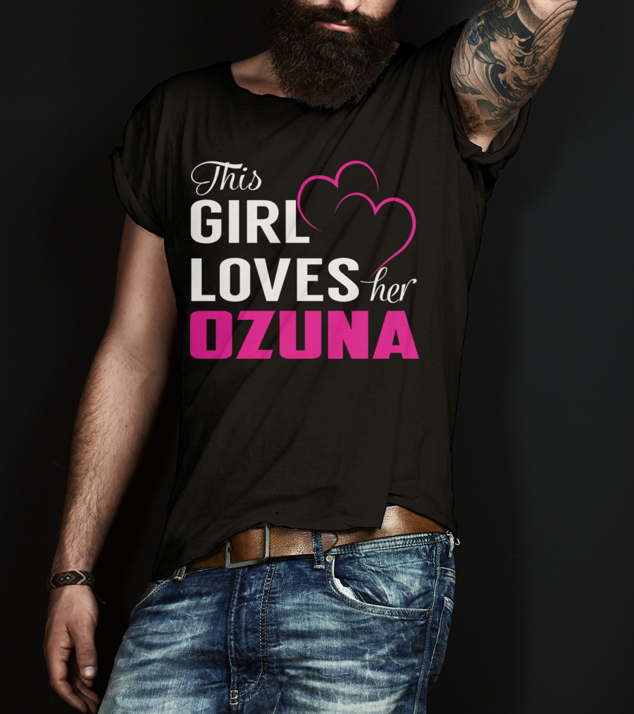 This Girl Loves Her OZUNA Heart T-Shirt