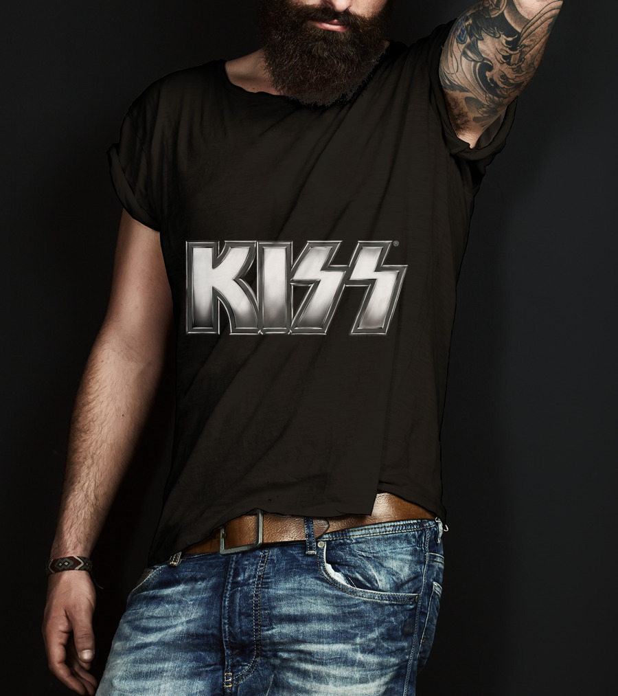 KISS Silver Metallic T-Shirt