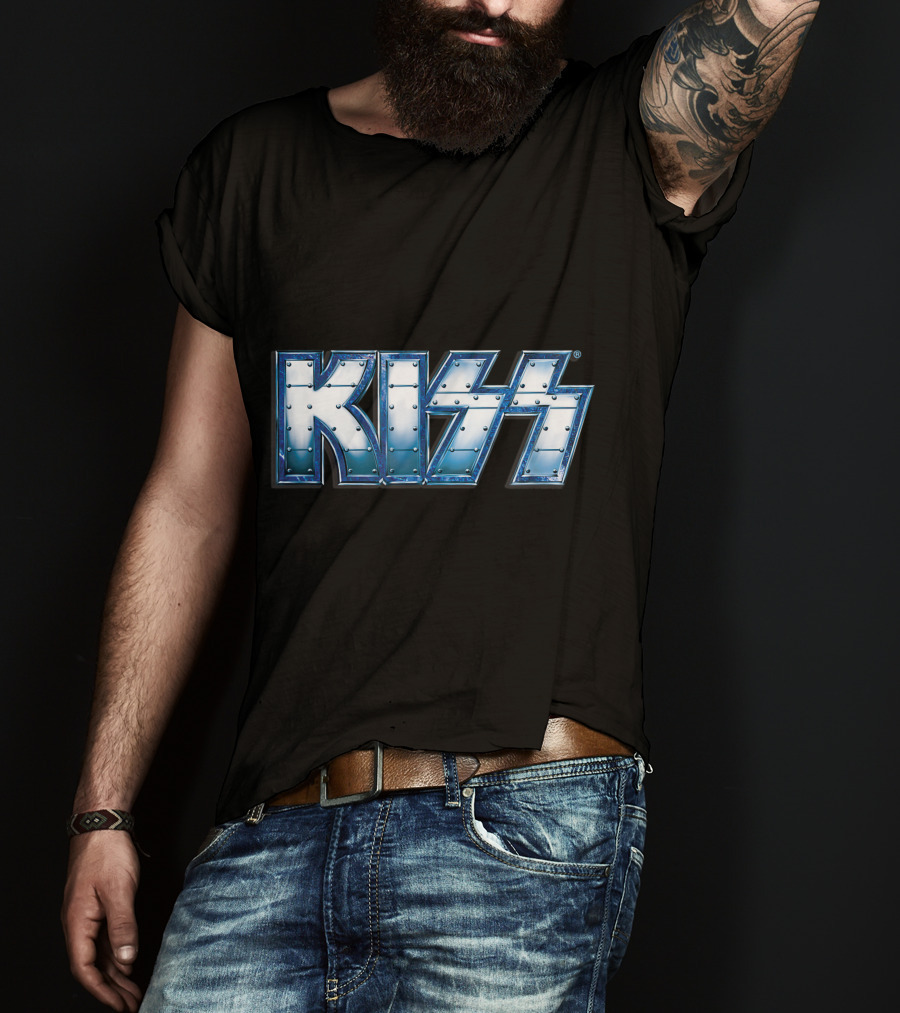 KISS Blue Steel Rivet T-Shirt