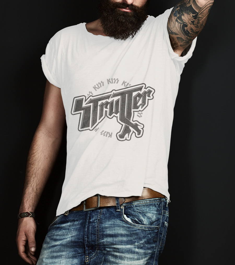 KISS Strutter Leg Logo Fan Merchandise T-Shirt