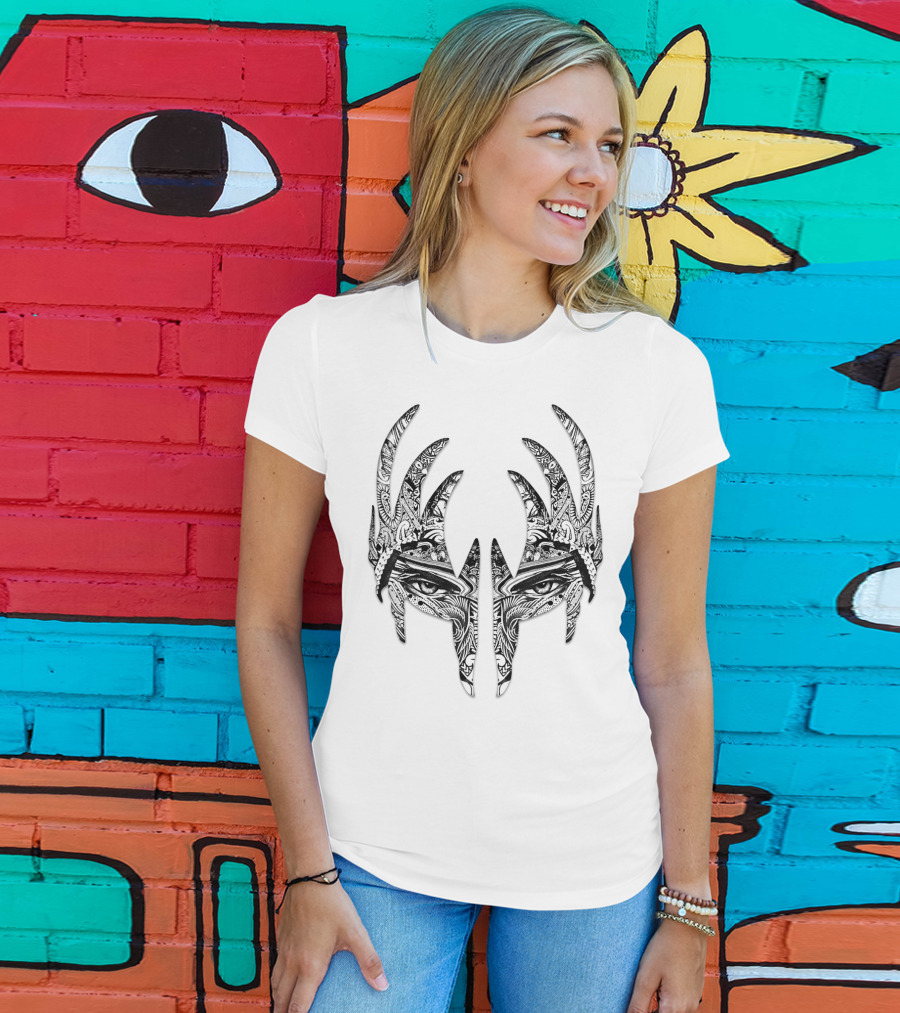 KISS Tribal Demon Mask Face T-Shirt