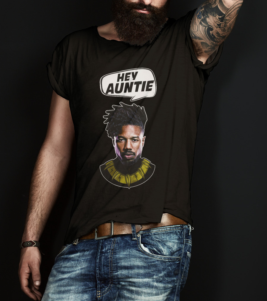 Hey Auntie Black Panther Killmonger T-Shirt