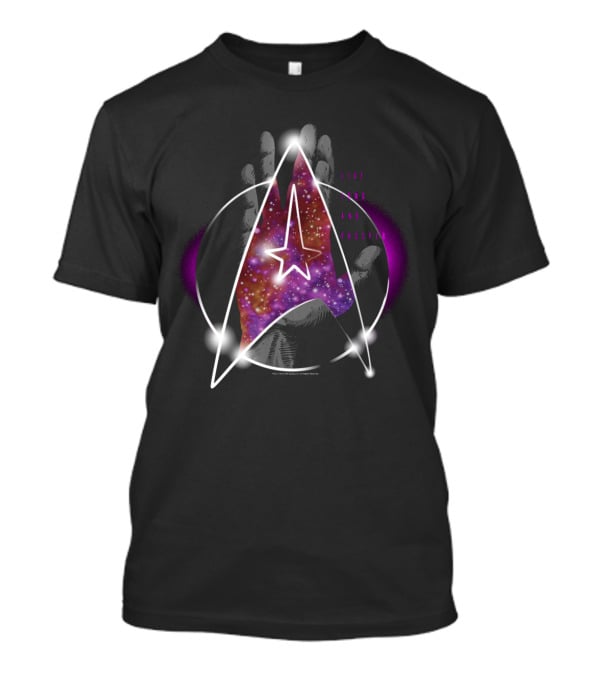 Star Trek Live Long And Prosper Galaxy Hand T-Shirt