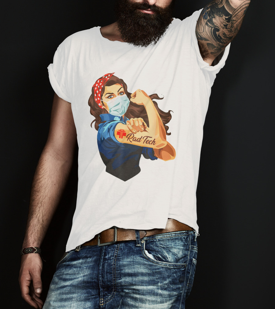 Empowered Rad Tech Strong Rosie Image T-Shirt