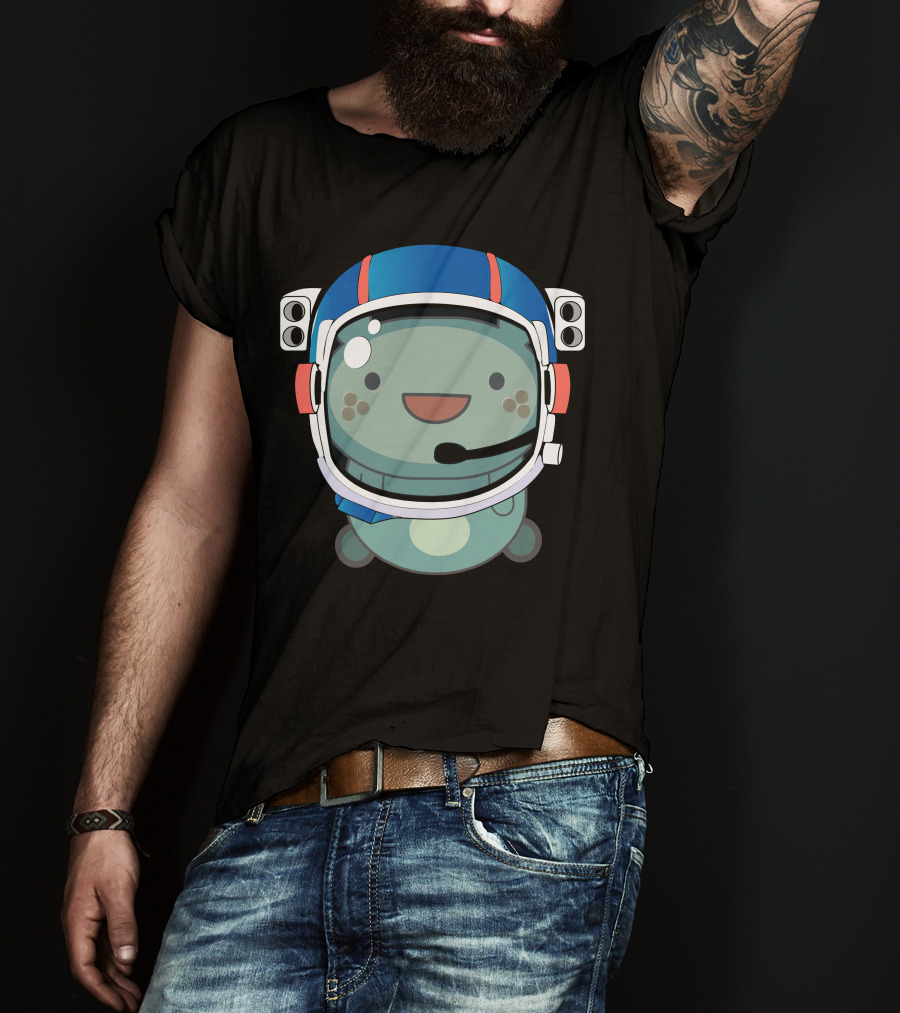 Funny Cat Astronaut Helmet Outer Space Cat Lover Spacex T-Shirt
