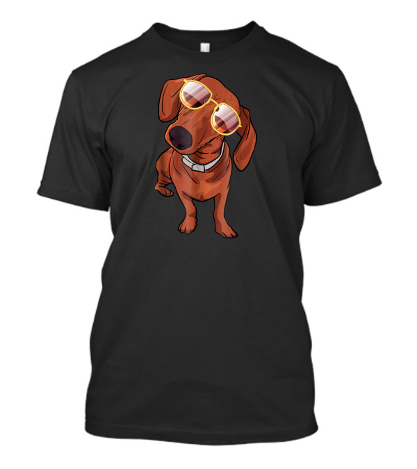 Dachshund With Sunglasses Cool T-Shirt