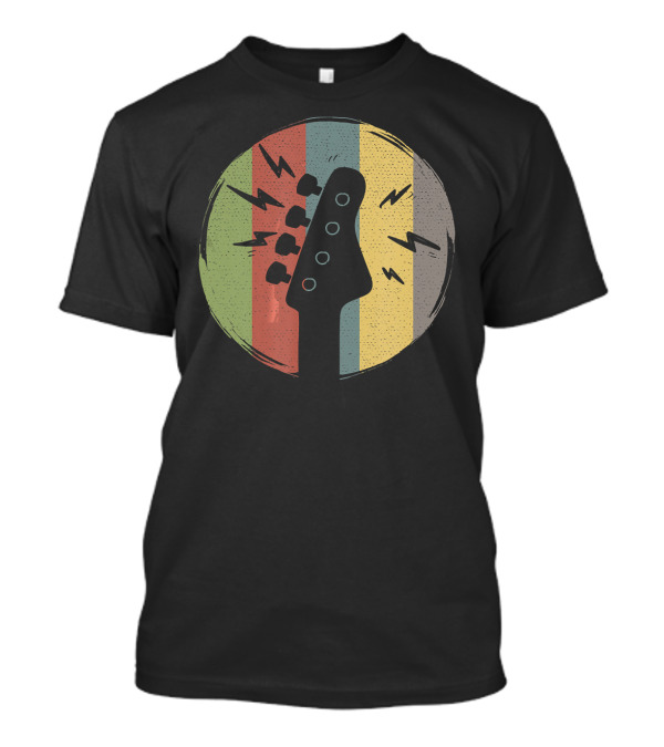 Vintage Bass Guitarist Awesome Music T-Shirt