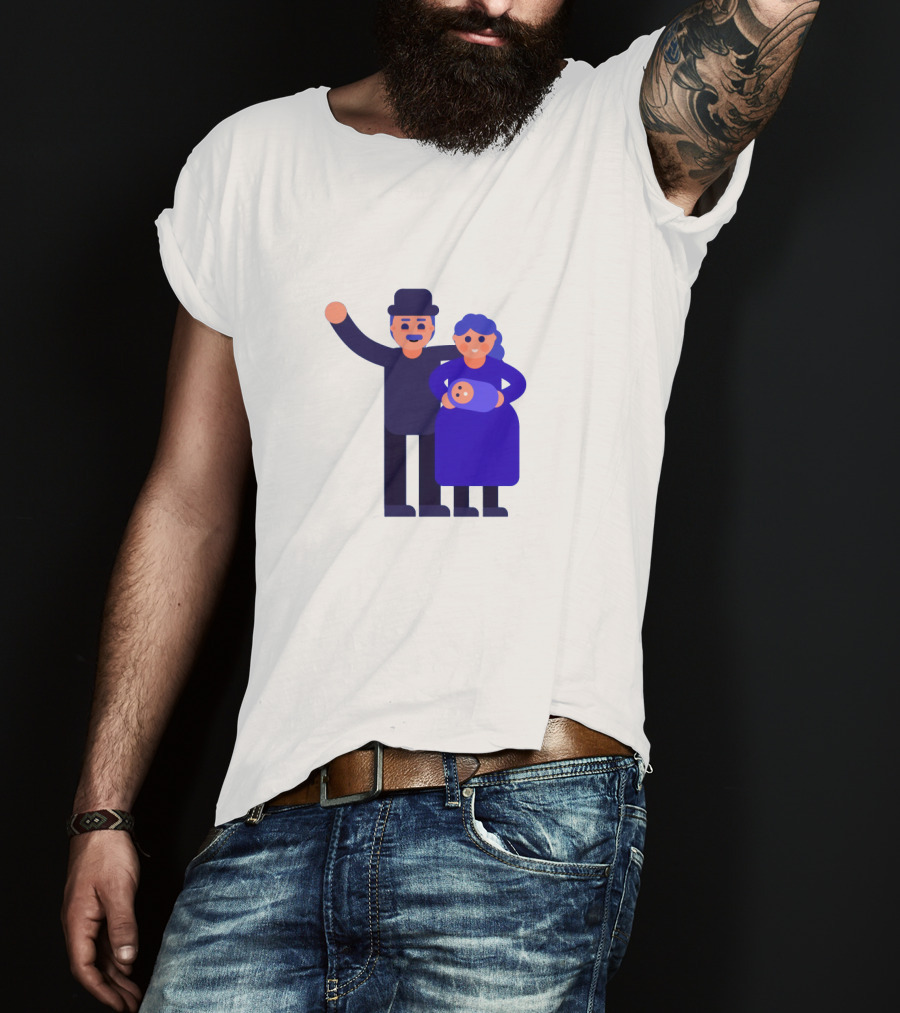 Kurzgesagt Family Cartoon Character T-Shirt