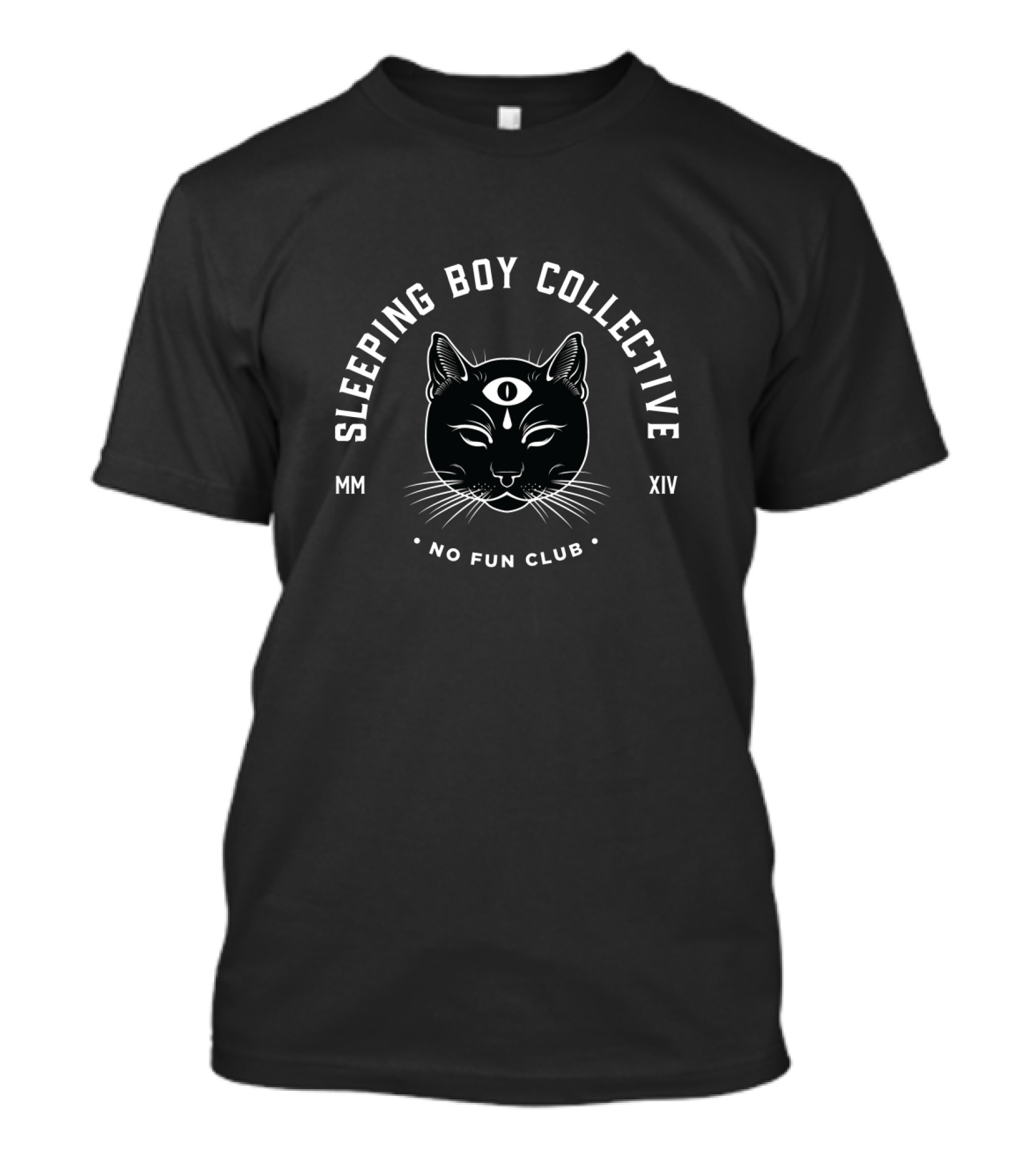 Sleeping Boy Collective No Fun Club Cat Logo MMXIV T-Shirt