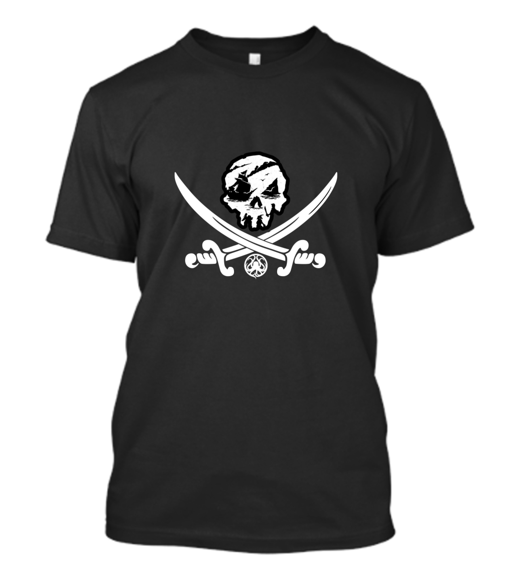 Sea Of Thieves Pirate Skull And Crossed Swords Emblem T-Shirt