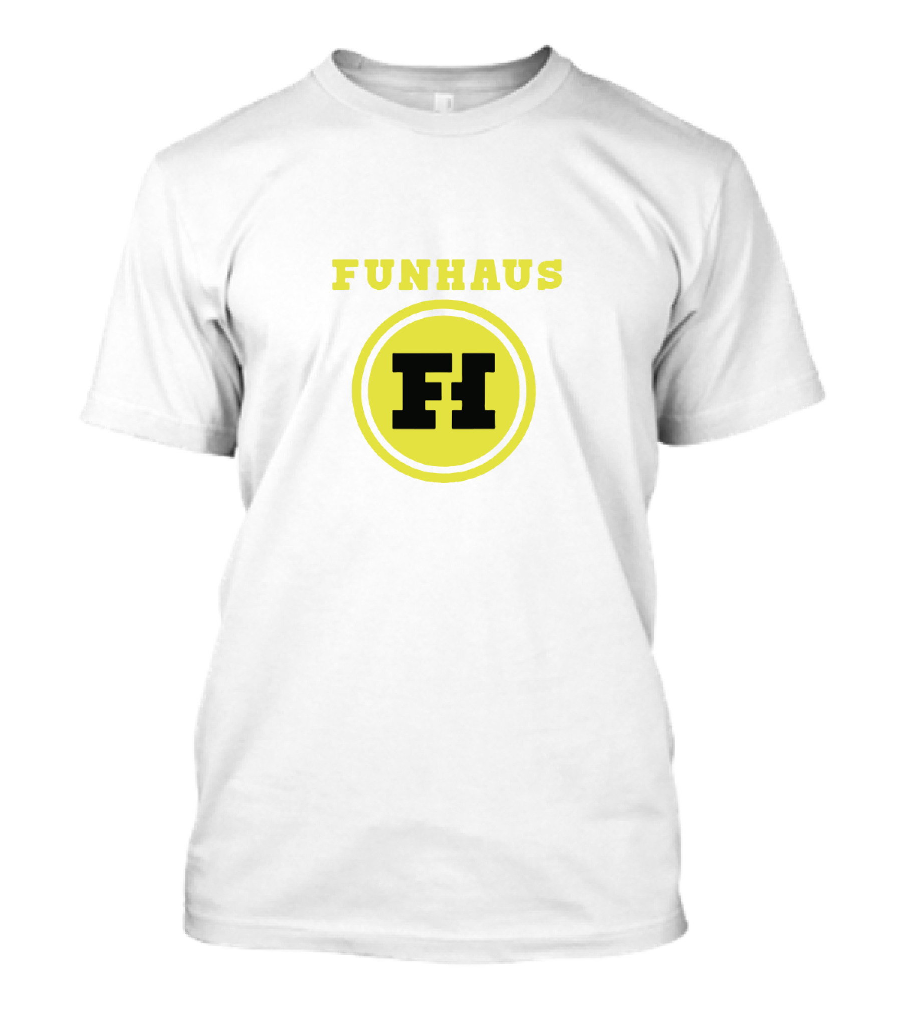 Funhaus FH Logo In Yellow Circle T-Shirt