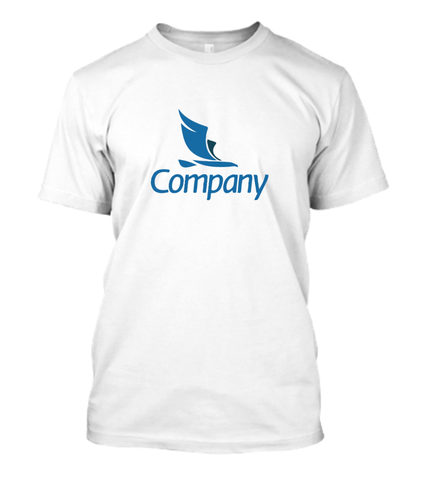 Company Flight Bird Logo Blue T-Shirt