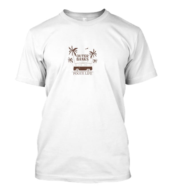 Outer Banks Pogue Life Palm Trees Van Iconic T-Shirt