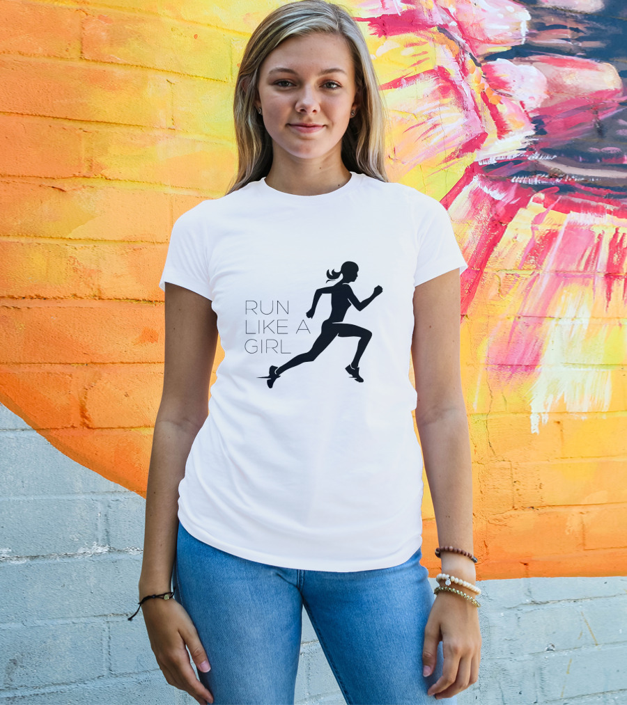 Run Like A Girl Running T-Shirt