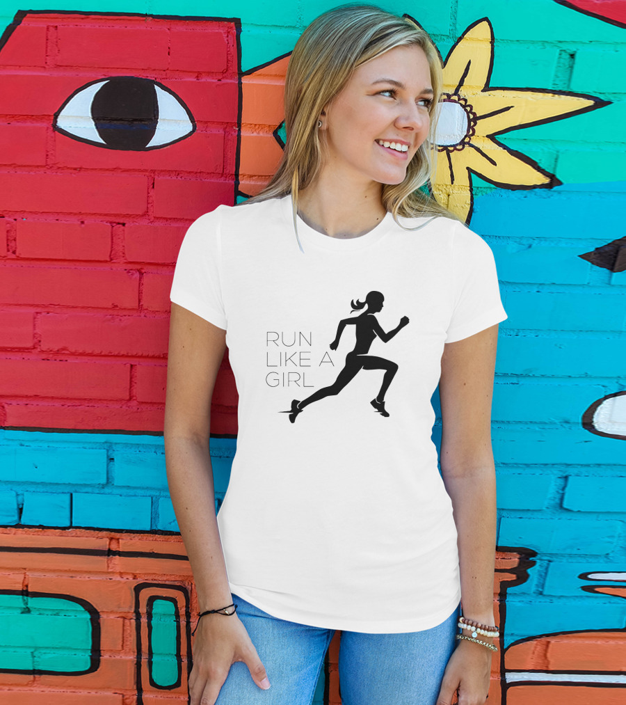 Run Like A Girl Running T-Shirt