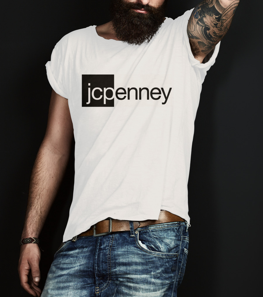 JCPenney Black And White Modern T-Shirt