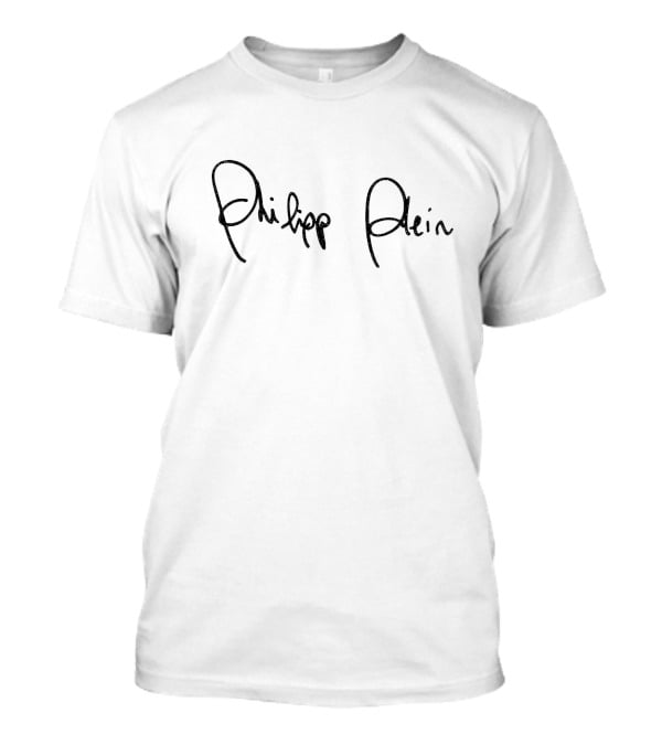 Philipp Plein Signature Logo Fashion Brand T-Shirt
