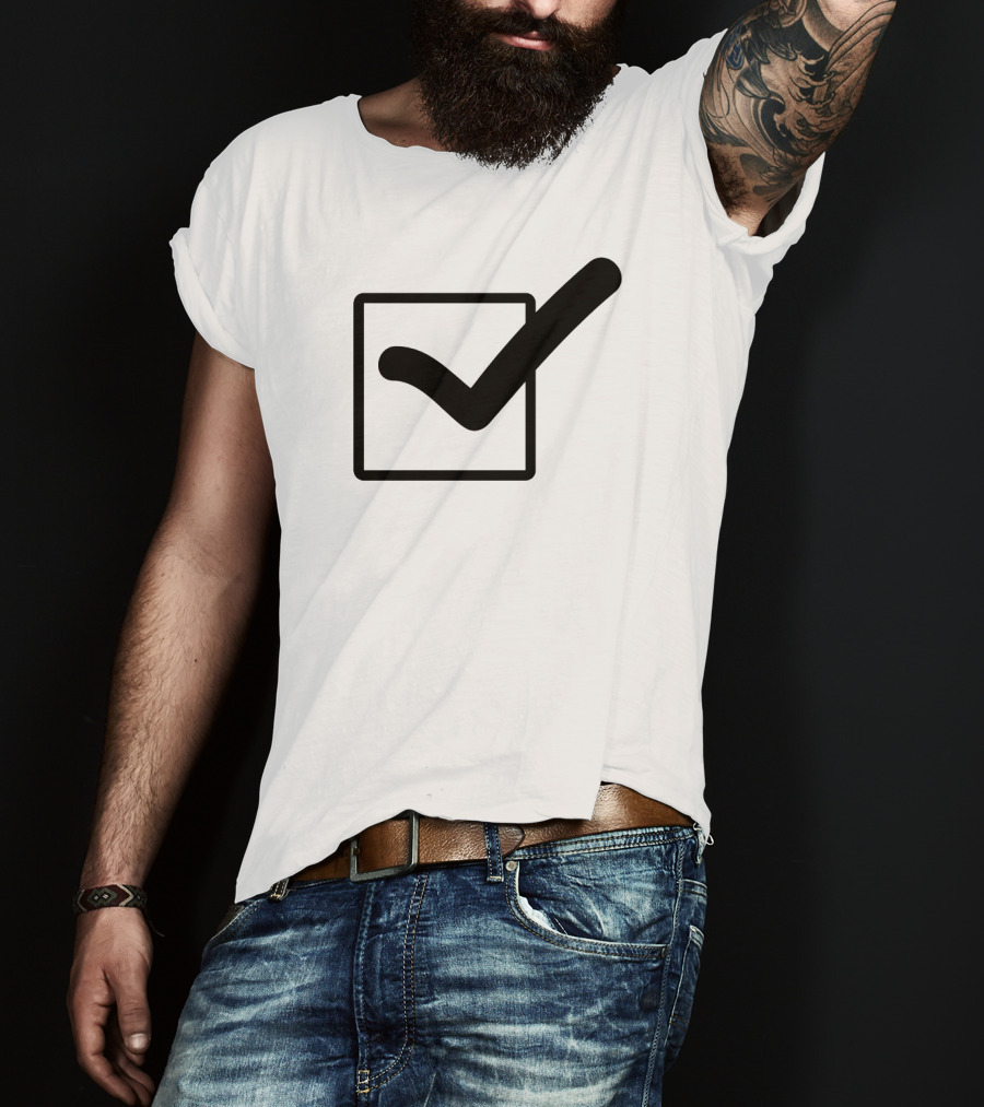 Check Mark Icon In Square Box T-Shirt