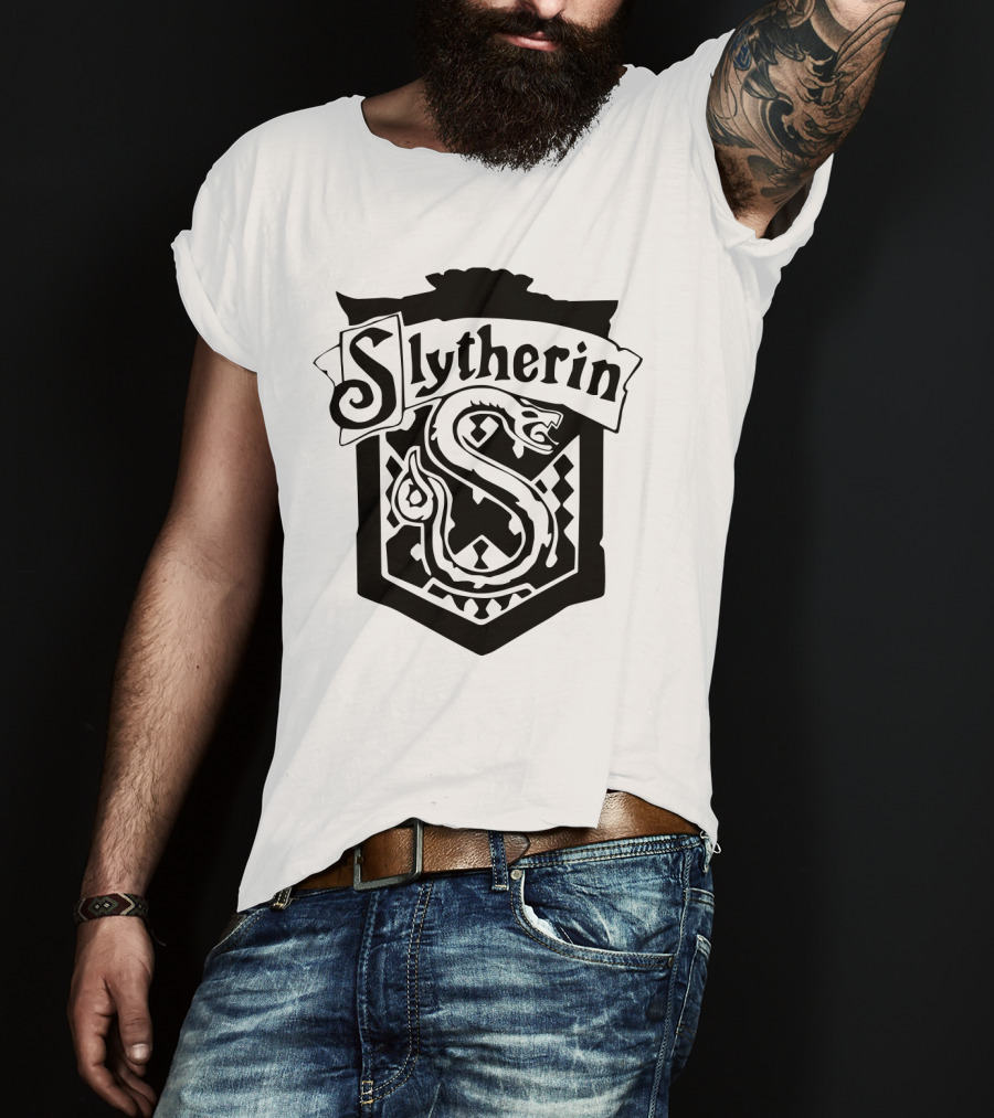 Slytherin House Crest Snake Emblem T-Shirt