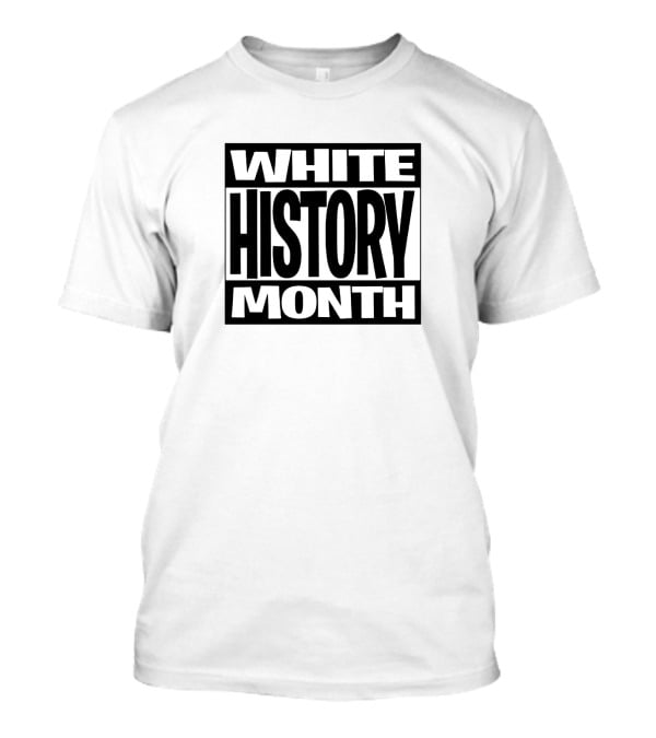 White History Month Bold Black T-Shirt