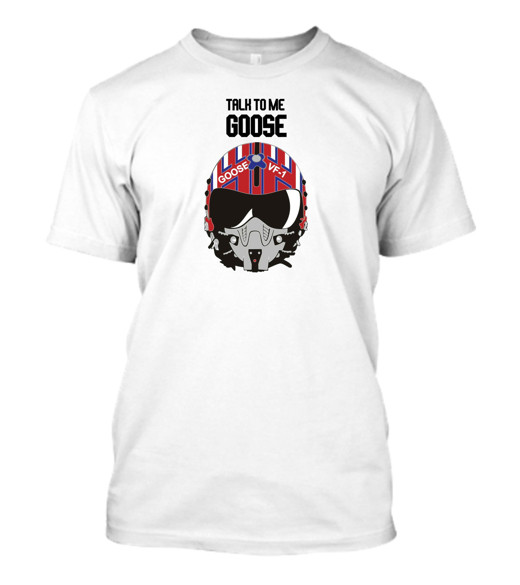 Talk To Me Goose Helmet VF-1 Navy Aviation T-Shirt