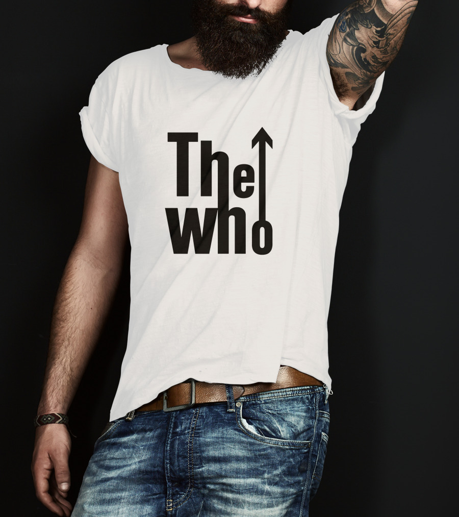 The Who Classic Band Logo With Iconic Up Arrow T-Shirt