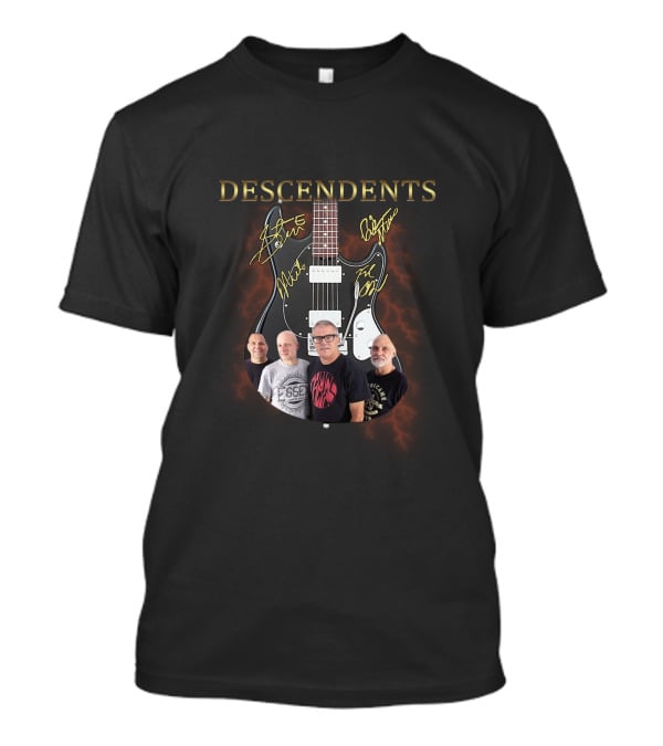 Descendents Guitar With Band Members T-Shirt