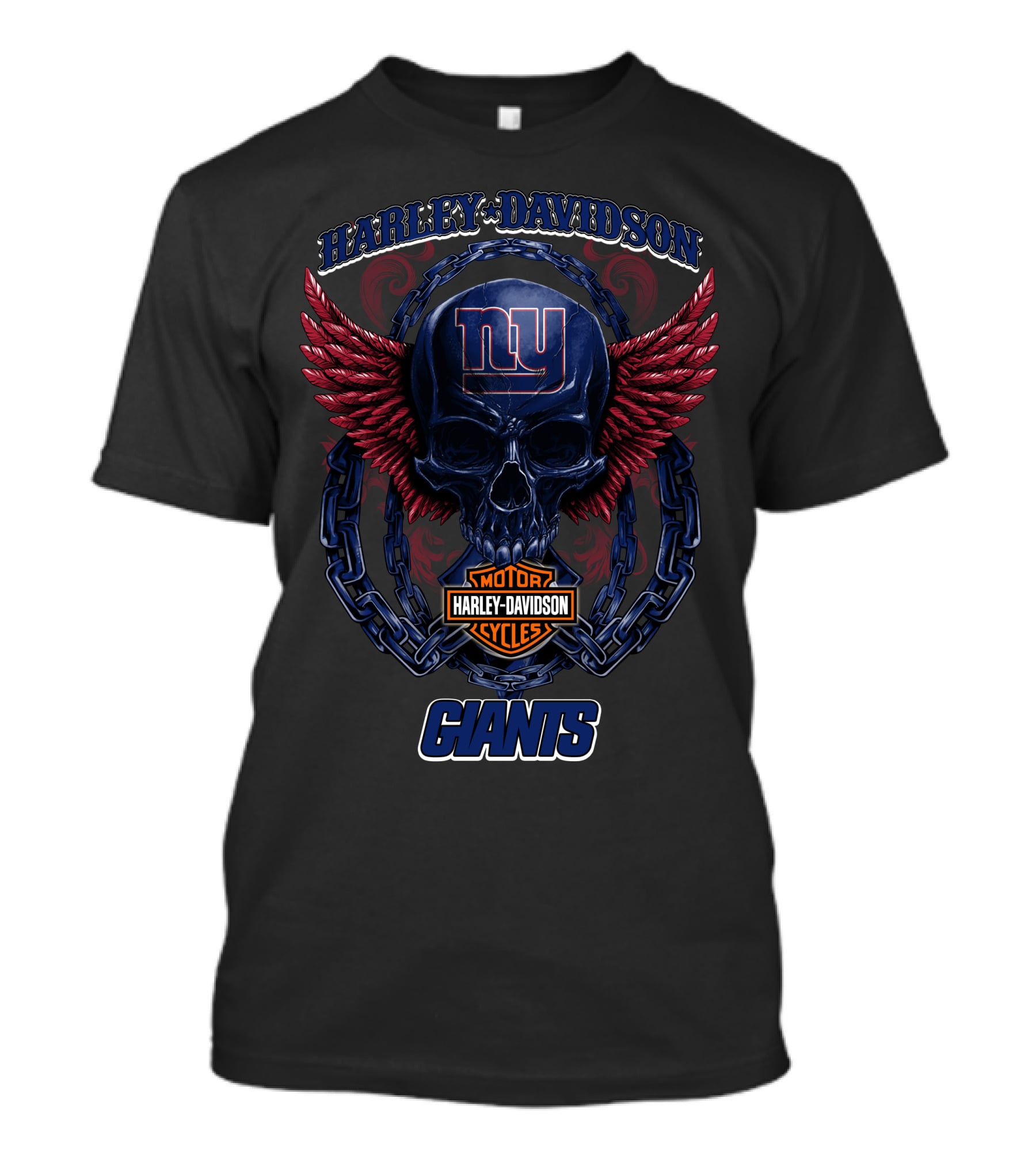 Harley Davidson Motor Cycles New York Giants T-Shirt