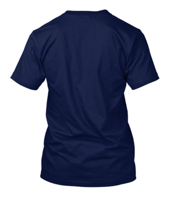 PUCHICA Multicolor Text With Blue And White Stripe T-Shirt