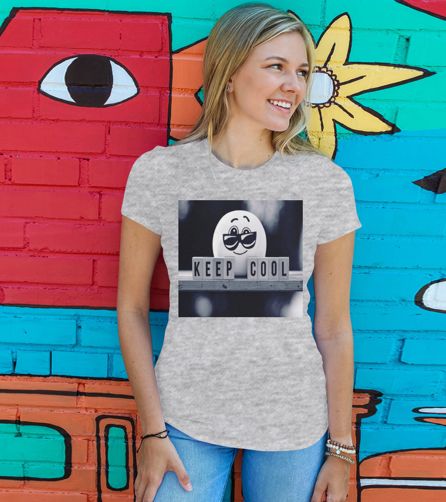 Keep Cool Emoji With Sunglasses T-Shirt