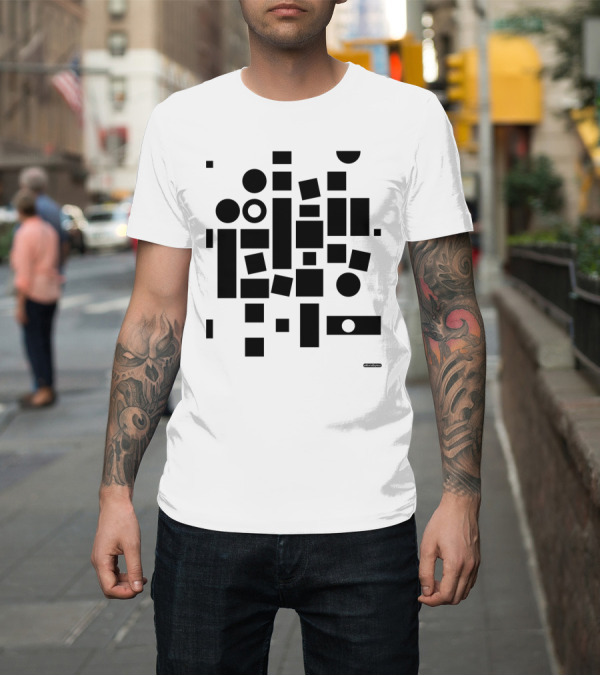 Shirt: After Albers Positive Geometric Abstract by Albert Exergian T-Shirt After Albers Positive Geometric Abstract by Albert Exergian T-Shirt