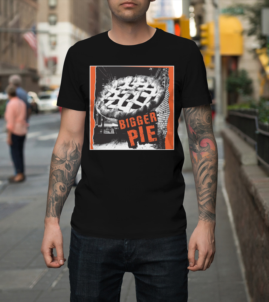 Bigger Pie Vintage Urban Pie Chart Collage T-Shirt