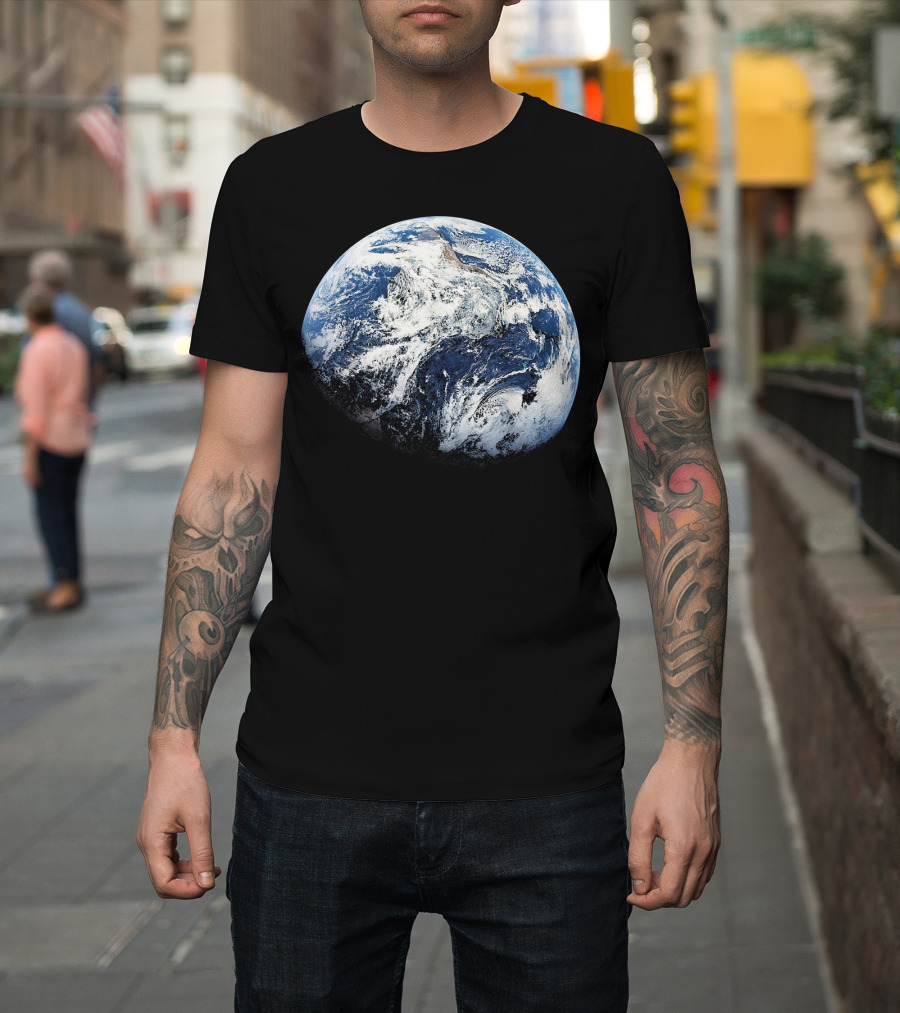 Planet Earth View From Apollo 8 Space Mission T-Shirt