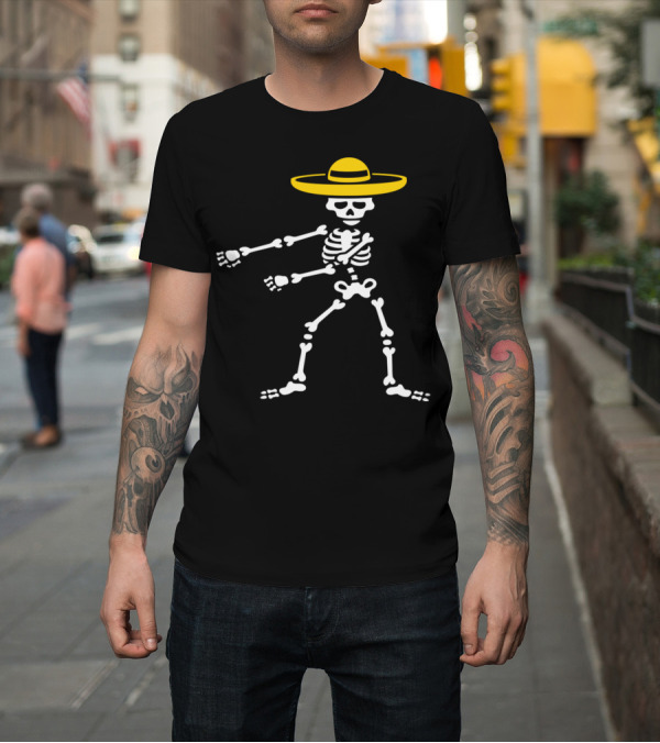 Shirt: Floss Flossing Skeleton DĂa de los Muertos Mexico T-Shirt Floss Flossing Skeleton DĂa de los Muertos Mexico T-Shirt