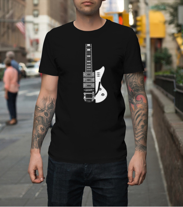 Shirt: Guitar Skeleton Electric Instrument T-Shirt Guitar Skeleton Electric Instrument T-Shirt