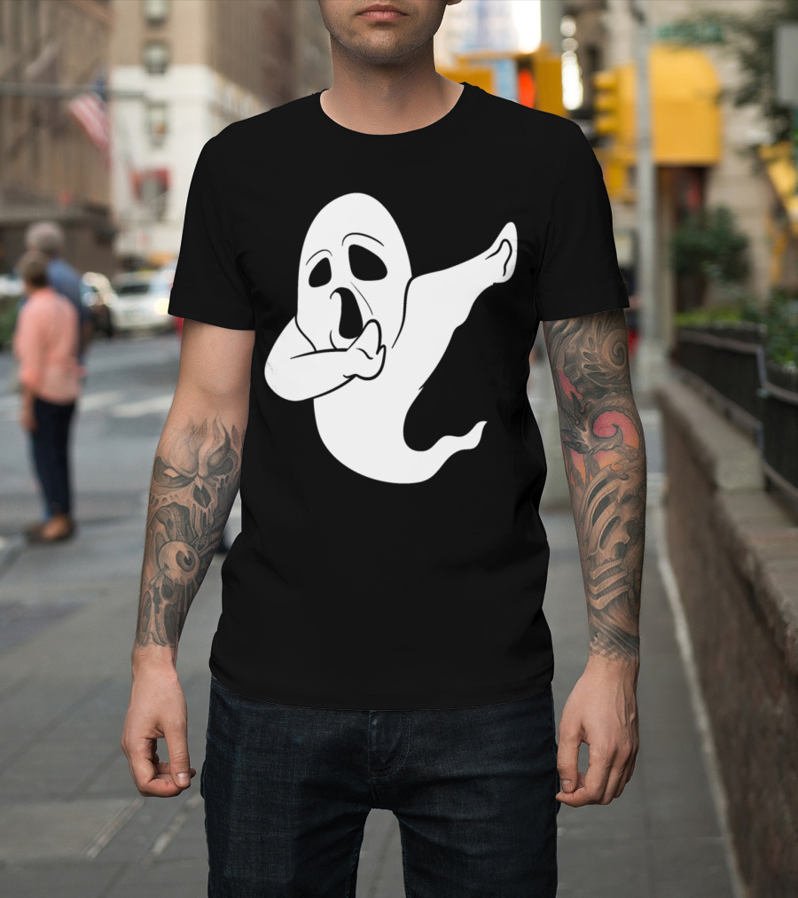Dabbing Dab Dancing Halloween Ghost T-Shirt