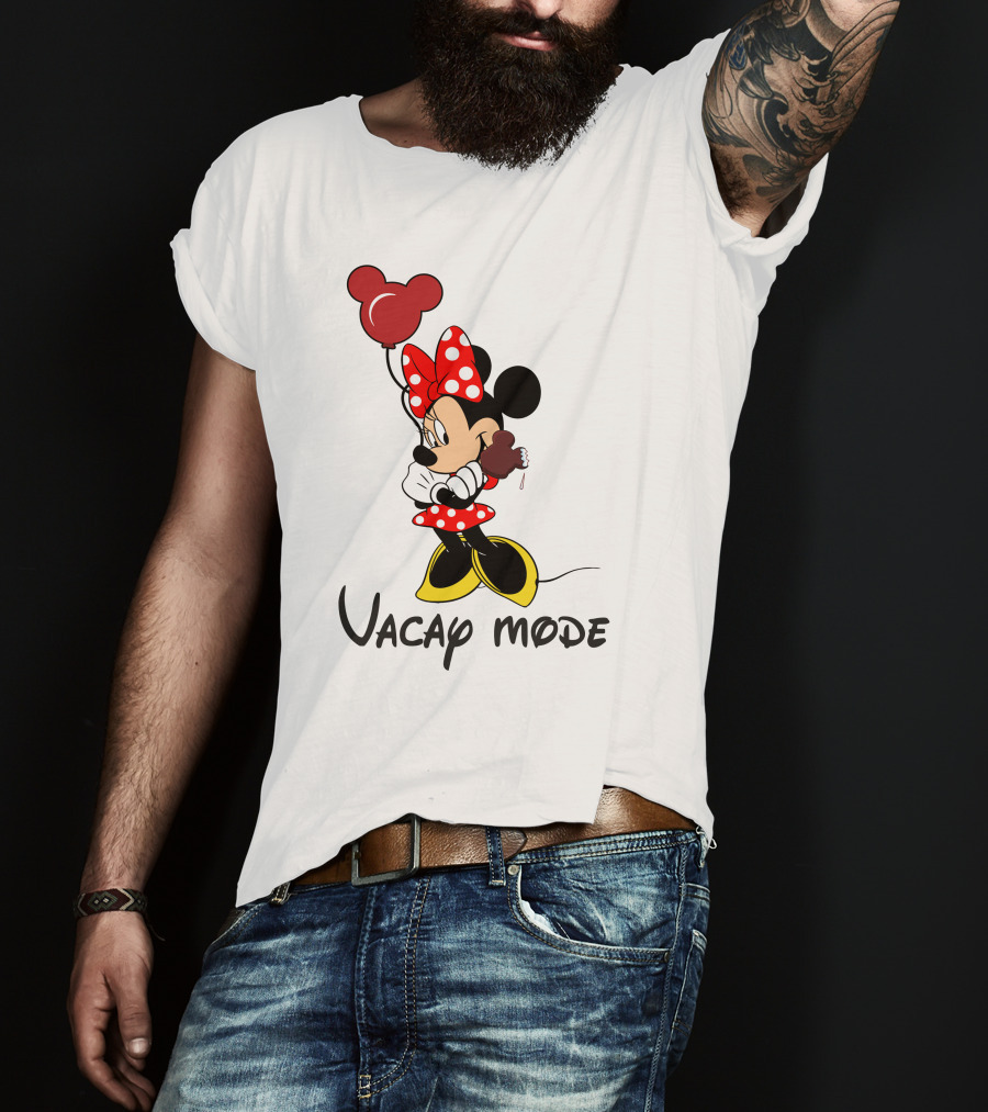 Disney Minnie Mouse Vacay Mode Balloon And Ice Cream T-Shirt