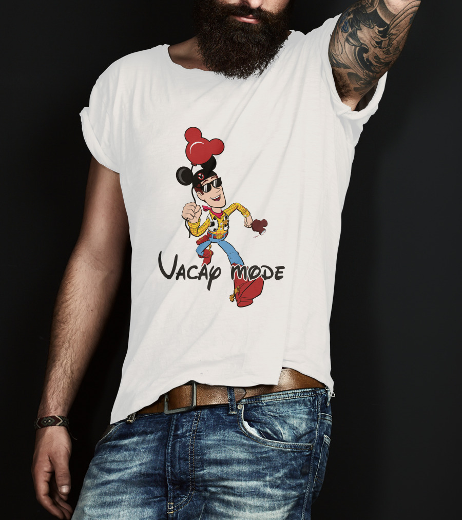 Vacay Mode Woody Mickey Ears Fun Adventure T-Shirt