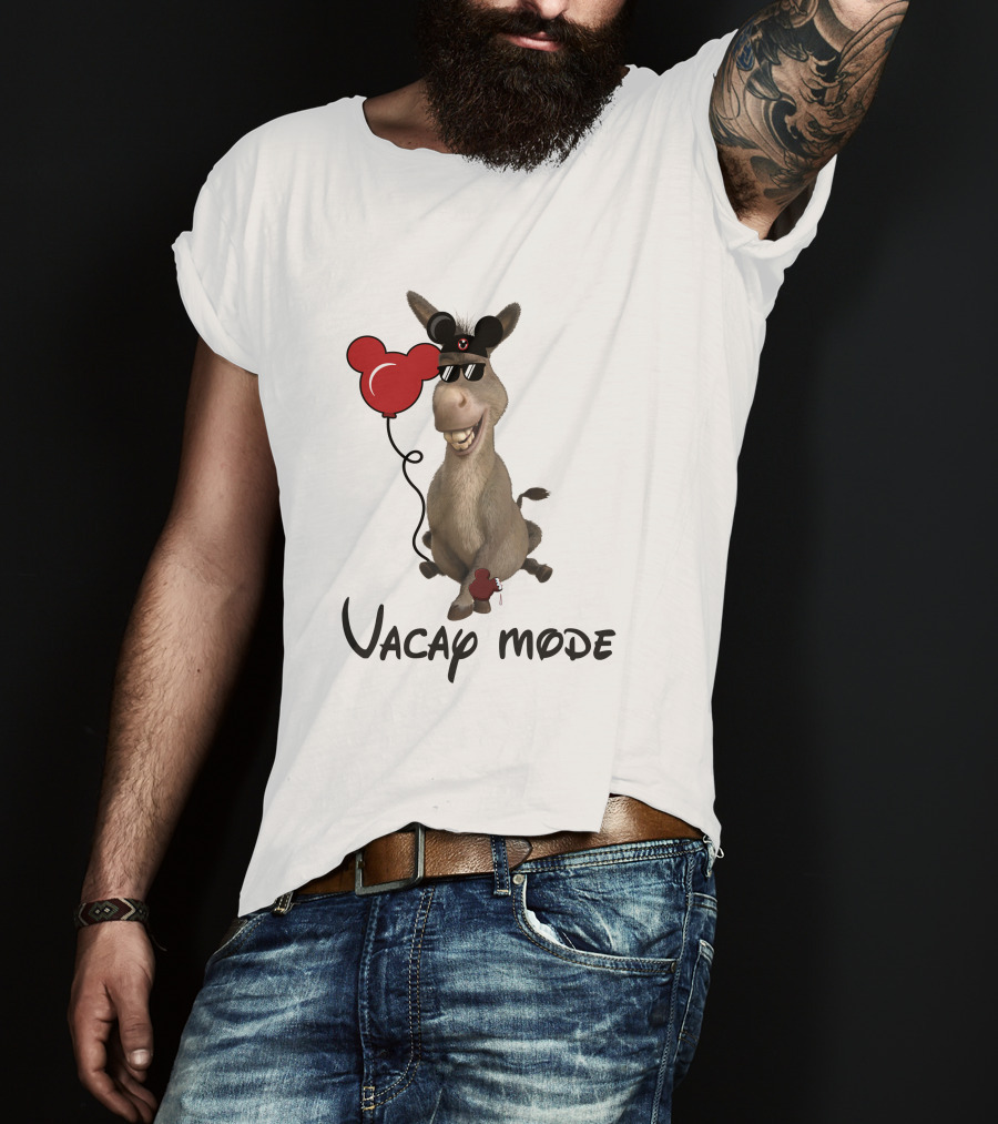 Vacay Mode Donkey With Balloon T-Shirt
