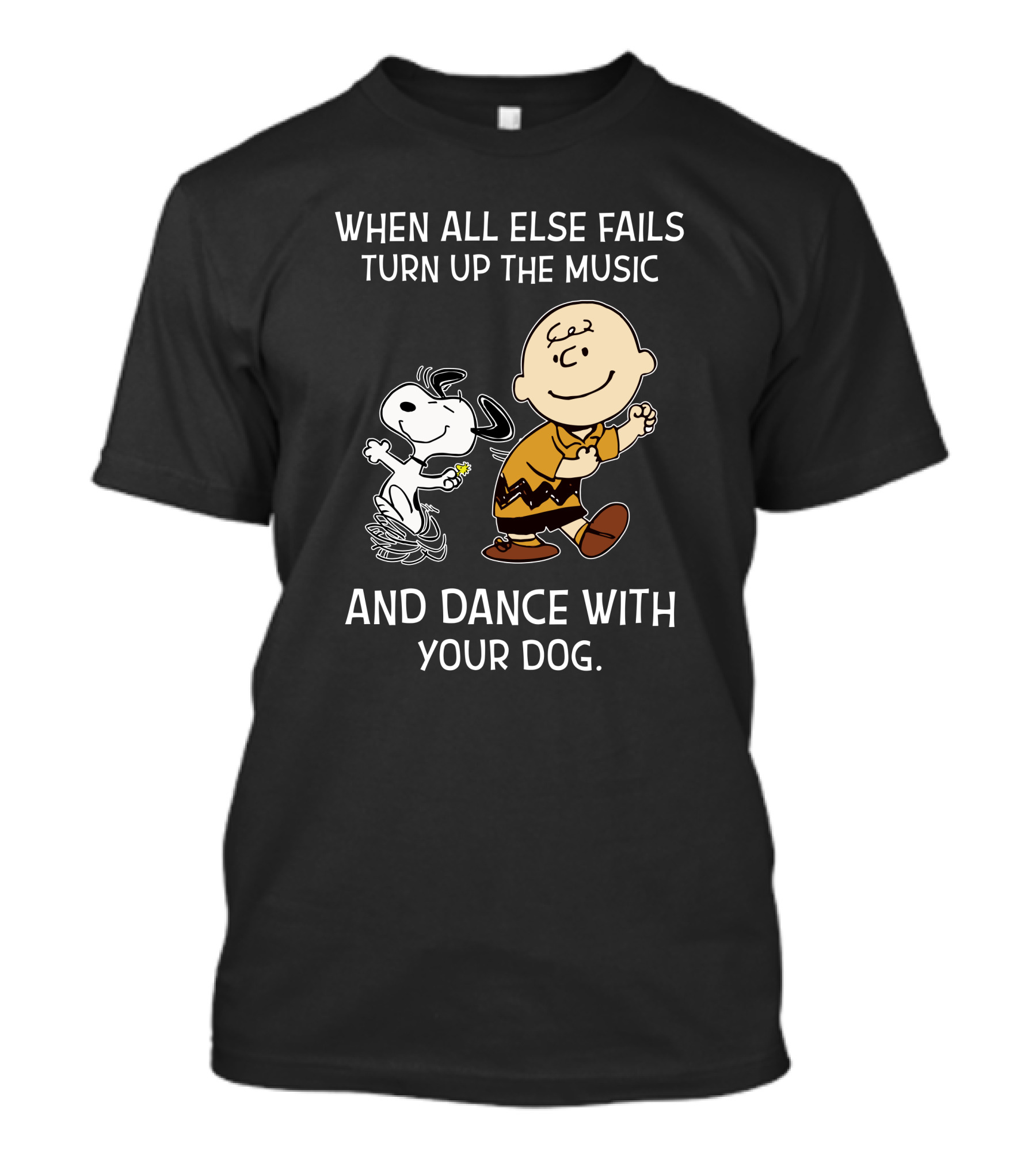 Dance With Your Dog Peanuts Charlie Brown Snoopy T-Shirt