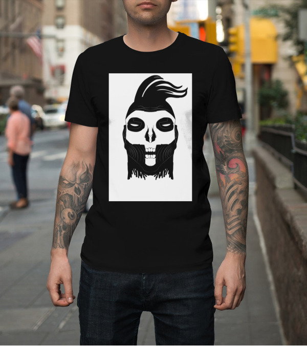 Shirt: Dead Punks Society Skull with Mohawk and Bold Eyes T-Shirt Dead Punks Society Skull with Mohawk and Bold Eyes T-Shirt