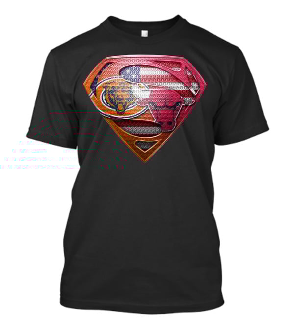 Chicago Bears Bulls Superman American Flag T-Shirt