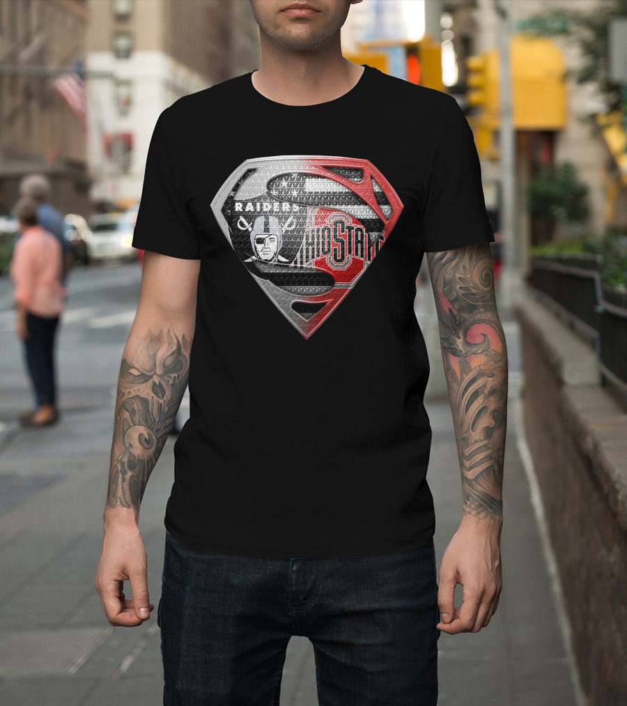 Ohio State Raiders Superman Logo Fusion T-Shirt